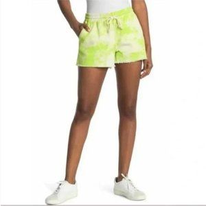 NEW Abound Green Tie-Dye Drawstring Elastic Waistband Pull On Cotton Shorts